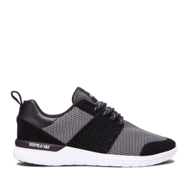 Supra SCISSOR Lave Sneakers Dame Svart/Hvite/Hvite | NO-69991